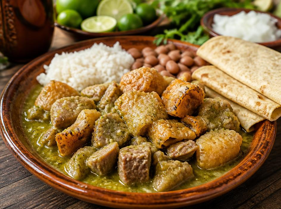 Chicharrón & Pork in Salsa Verde